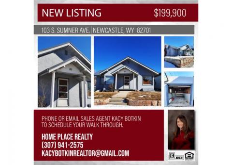 103 S Sumner Ave; Newcastle WY  Listed at $199,900